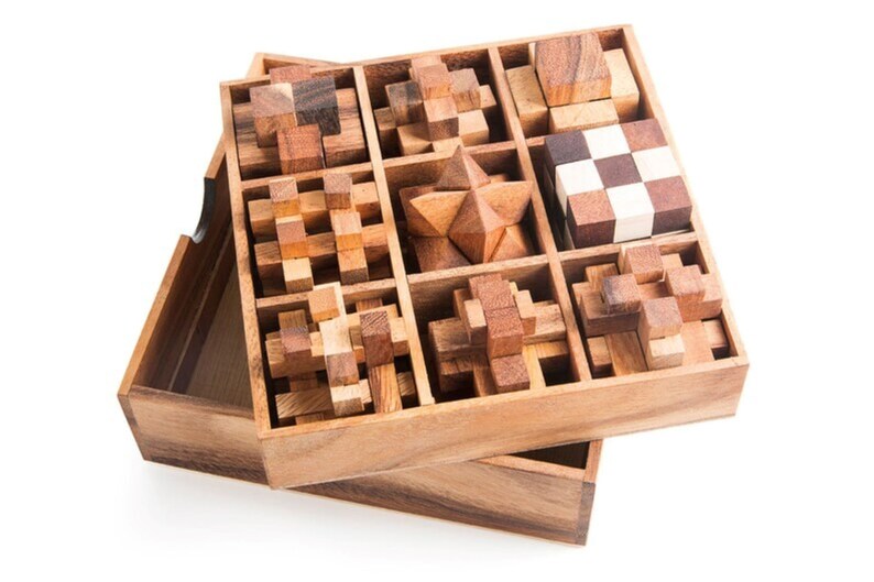 Wooden Rubik's Cube ! 9-in-1 !