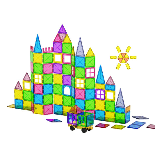 Keezi Kids Magnetic Tiles Blocks Building (60Pcs Set)