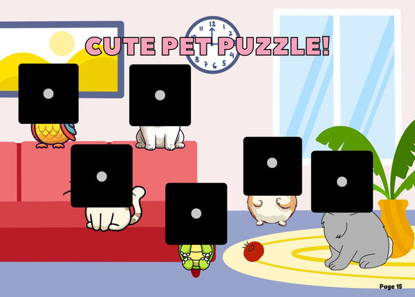 Cute pet puzzle page