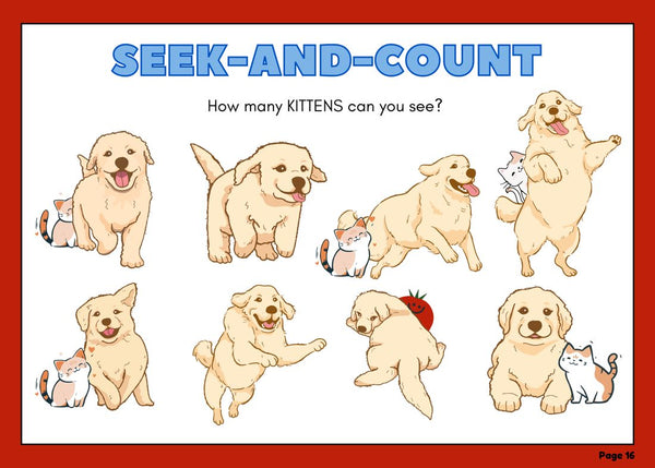 Seek and count: kittens page