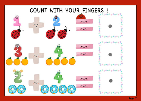 Count with your fingers page