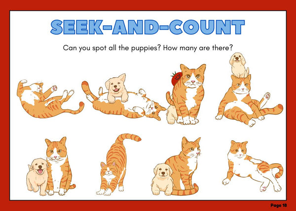 Seek and count: puppies page