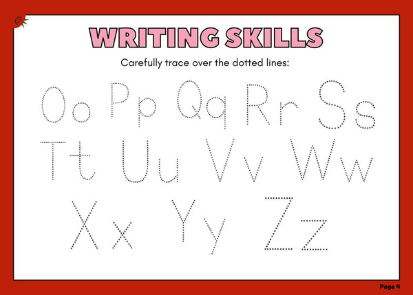 Writing skills: O to Z page
